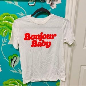 Forever 21 Bonjour Baby Graphic Tee